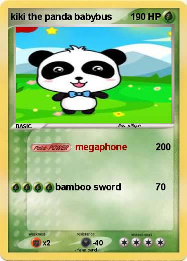 Pokemon kiki the panda babybus