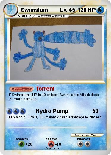 Pokemon Swimslam        Lv. 45 Pokemon Swimslam        Lv. 45