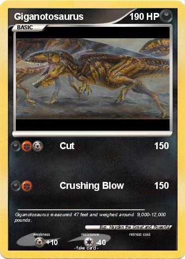 Pokemon Giganotosaurus