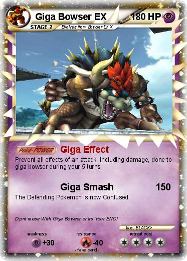 Pokemon Giga Bowser EX