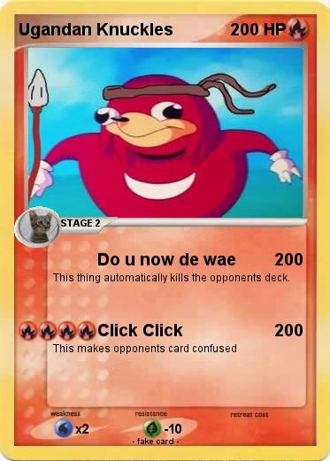 Pokemon Ugandan Knuckles