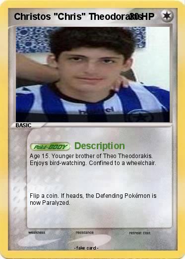 Pokemon Christos "Chris" Theodorakis