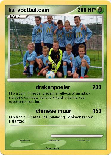 Pokemon kai voetbalteam