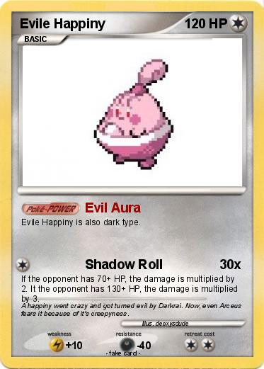 Pokemon Evile Happiny