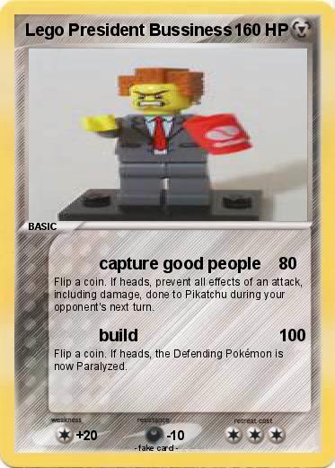 Pokemon Lego President Bussiness