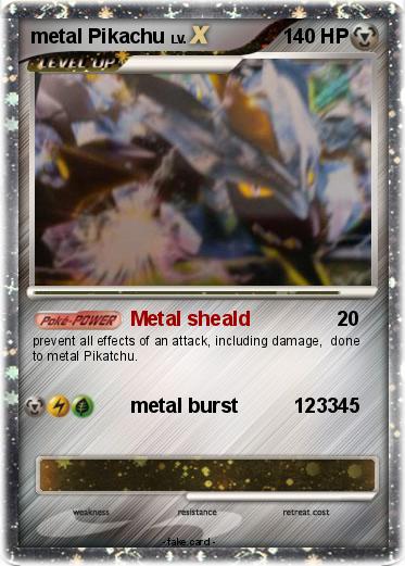 Pokemon metal Pikachu