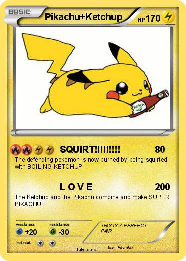 Pokemon Pikachu+Ketchup