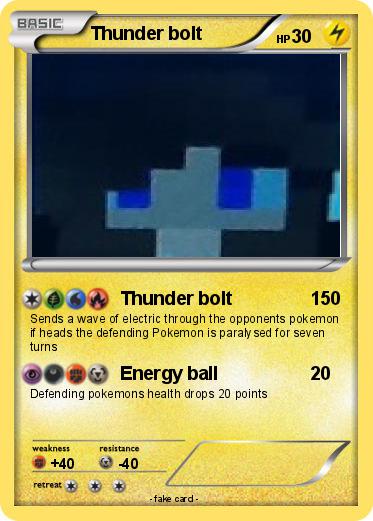 Pokemon Thunder bolt