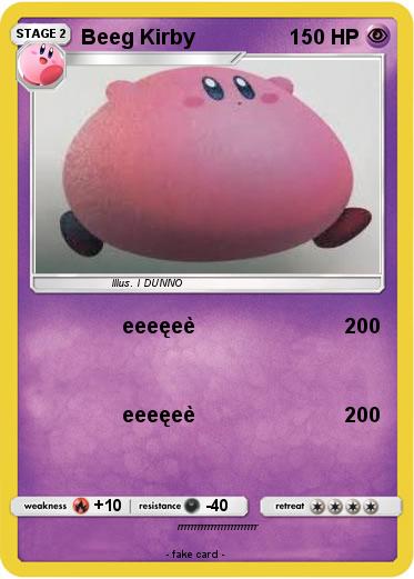 Pokemon Beeg Kirby