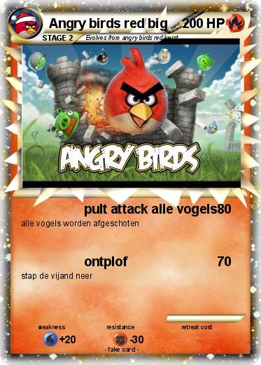 Pokemon Angry birds red big