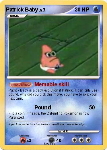 Pokemon Patrick Baby