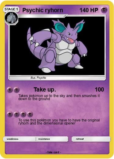 Pokemon Psychic ryhorn