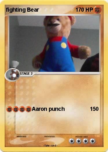 Pokemon fighting Bear