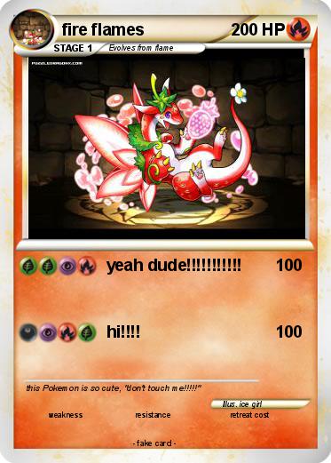 Pokemon fire flames