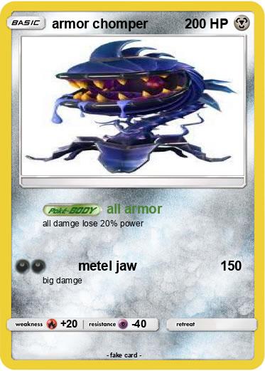 Pokemon armor chomper