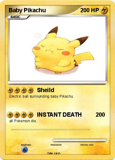 Pokemon Baby Pikachu