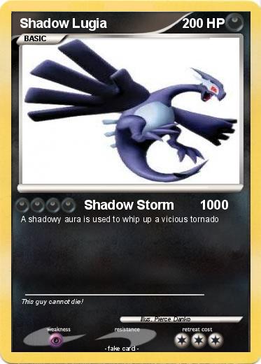 Pokemon Shadow Lugia