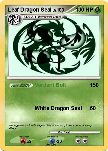 Pokemon Leaf Dragon Seal