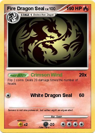 Pokemon Fire Dragon Seal