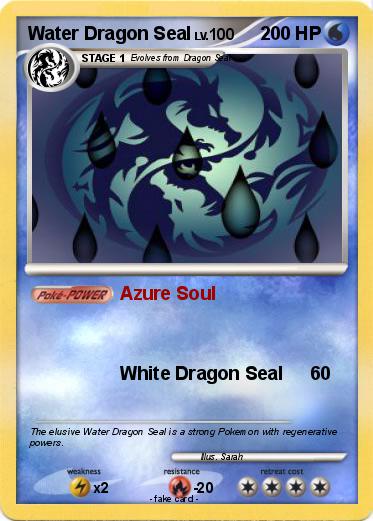 Pokemon Water Dragon Seal