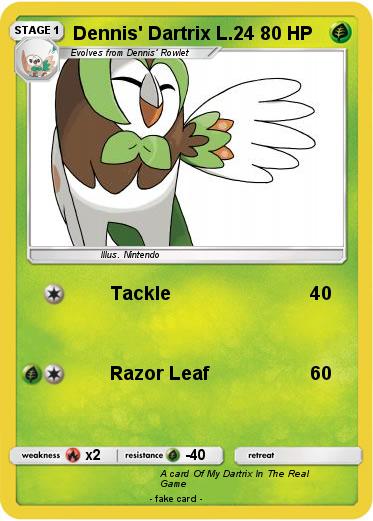 Pokemon Dennis' Dartrix L.24