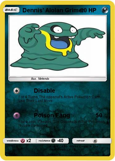 Pokemon Dennis' Alolan Grimer