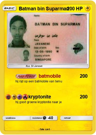 Pokemon Batman bin Suparman
