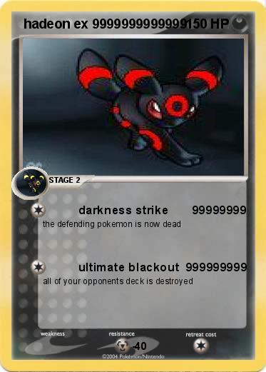 Pokemon  hadeon ex 9999999999999