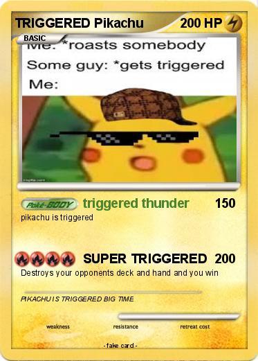 Pokemon TRIGGERED Pikachu