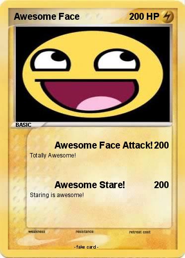 Pokemon Awesome Face