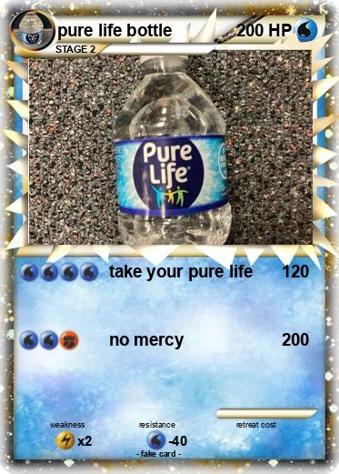 Pokemon pure life bottle