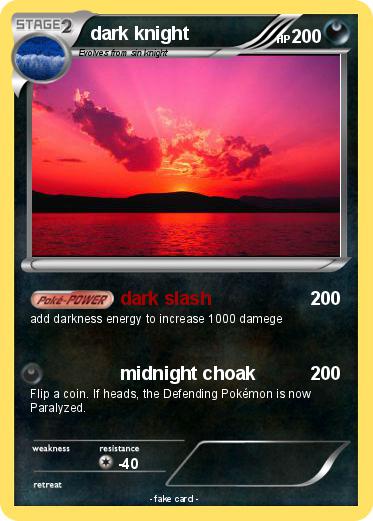 Pokemon dark knight