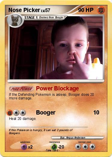 Pokemon Nose Picker