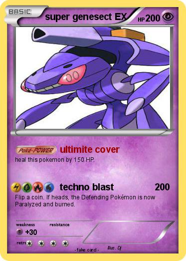 Pokemon super genesect EX