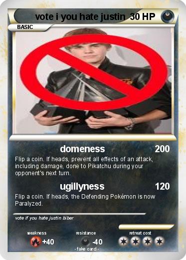 Pokemon vote i you hate justin