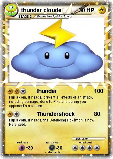Pokemon thunder cloude