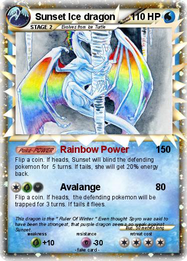 Pokemon Sunset Ice dragon
