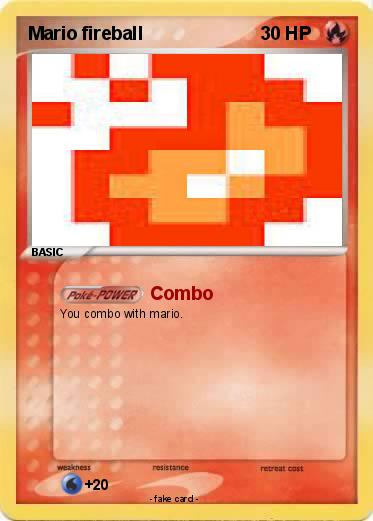 Pokemon Mario fireball