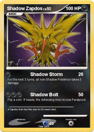 Pokemon Shadow Zapdos