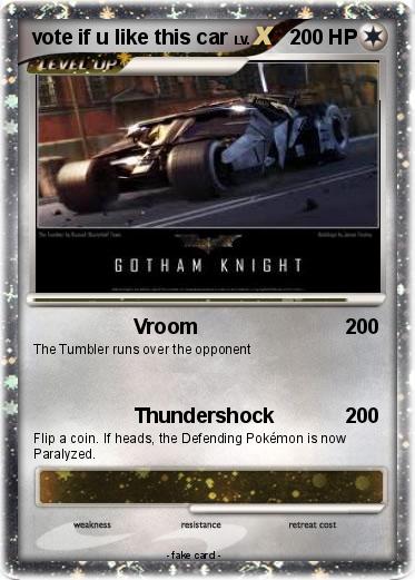 Pokemon vote if u like this car