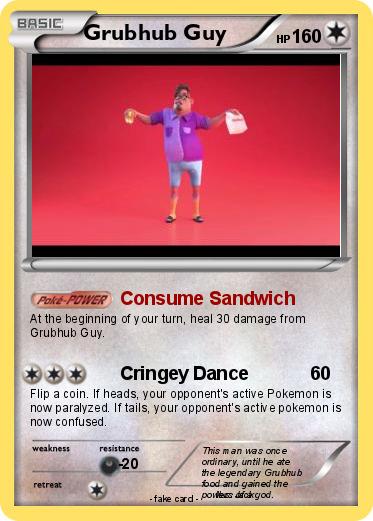 Pokemon Grubhub Guy