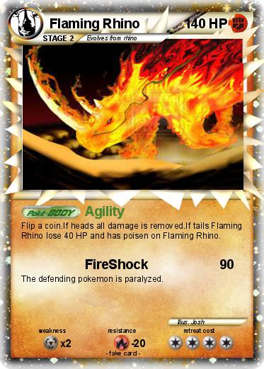 Pokemon Flaming Rhino