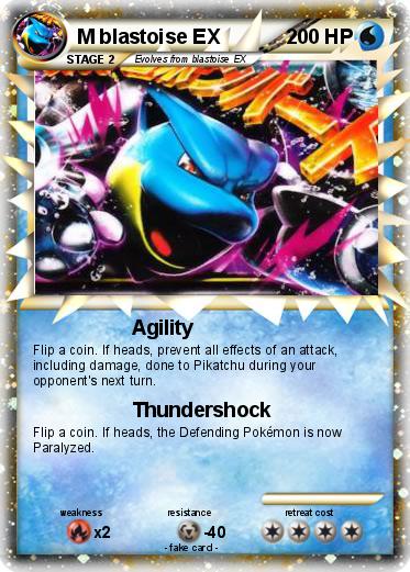 Pokemon M blastoise EX
