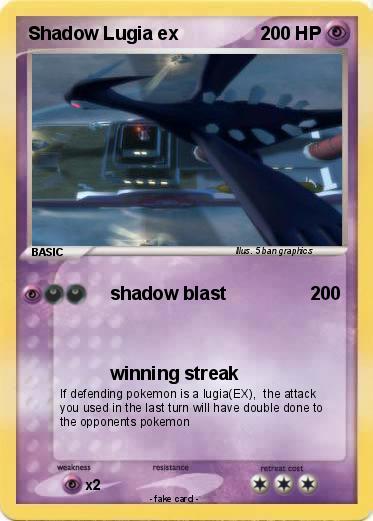 Pokemon Shadow Lugia ex