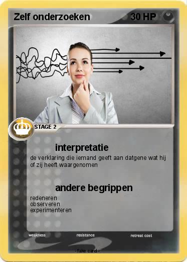 Pokemon Zelf onderzoeken