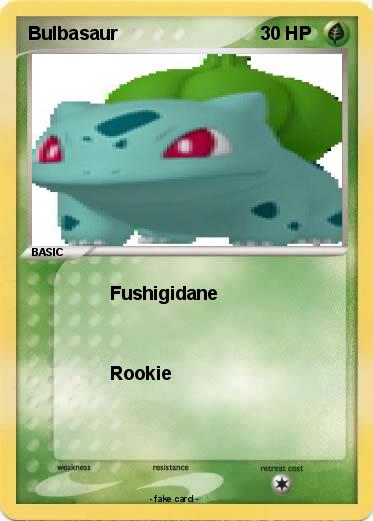 Pokemon Bulbasaur