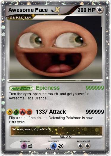 Pokemon Awesome Face