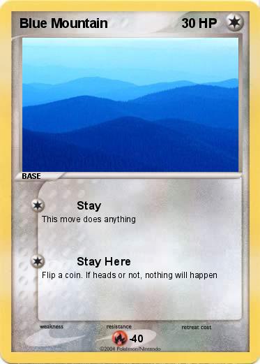 Pokemon Blue Mountain