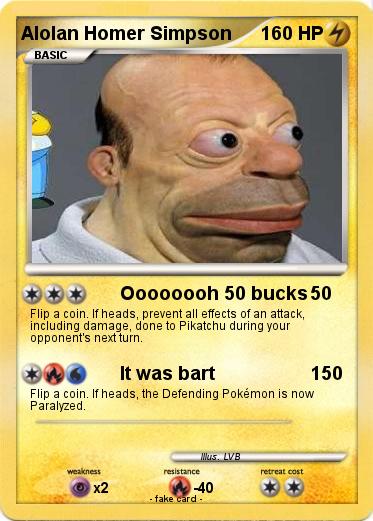 Pokemon Alolan Homer Simpson