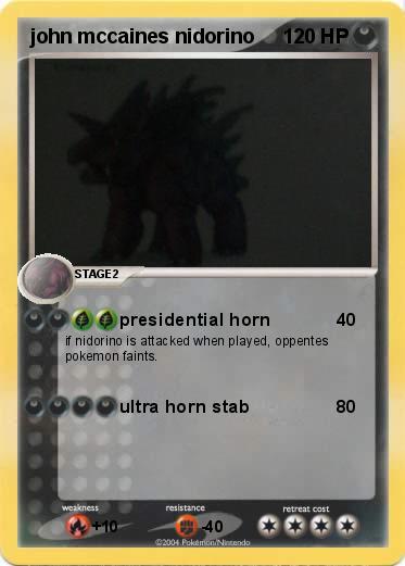 Pokemon john mccaines nidorino
